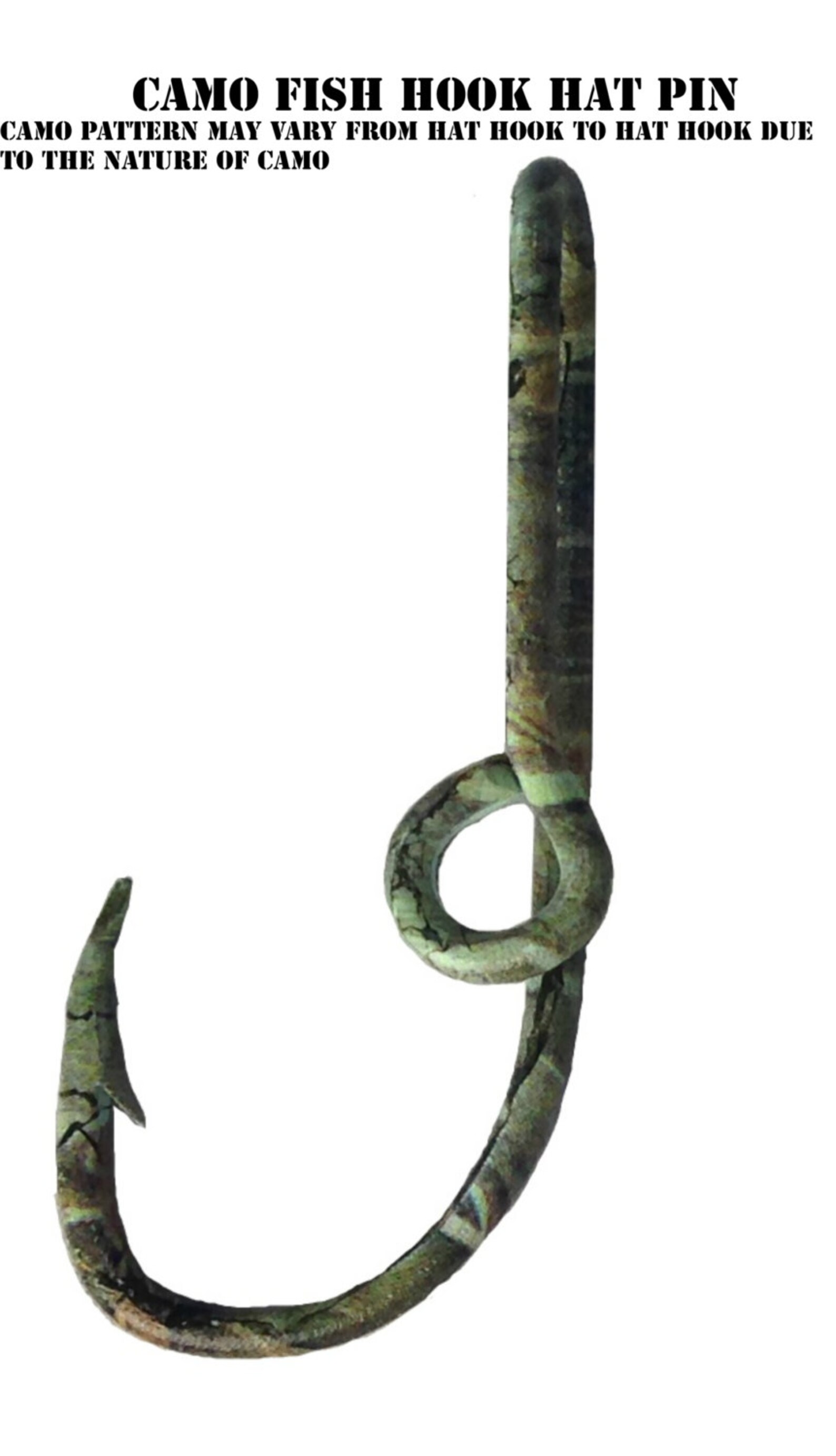 Camo Fish Hook Hat Pin Hat Clip for Hat or Cap Money Etsy