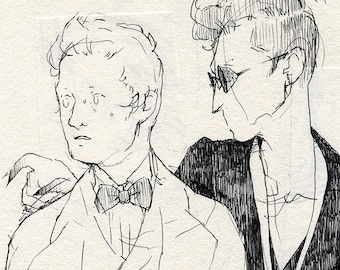 Aziraphale & Crowley  | Fine Art Print  | Open Edition