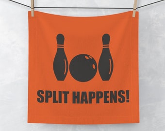 Split Happens Funny Bowling Towel, Cadeaux de bowling, Cadeaux de coéquipier, Cadeaux pour les quilleurs