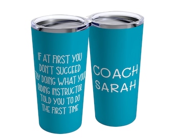 Personalized Riding Instructor Gift, Gift for Riding Instructor, Riding Instructor Travel Mug