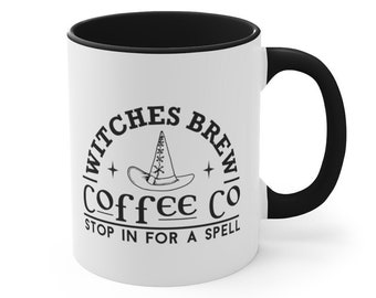 Witches Brew Coffee Co. Mug, Halloween Accent Mug