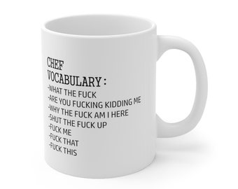 Koch Geschenke, Geschenk für Koch, Koch Tasse, Koch Vokabeln, lustiges Koch Geschenk