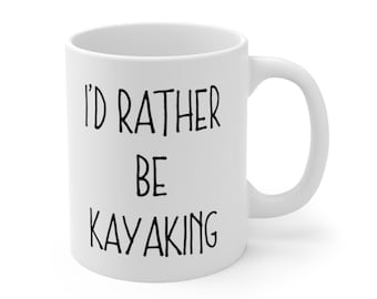 Caneca de caiaque, presente de caiaque, eu preferiria ser caneca de caiaque, presentes para caiaque, presente de caiaque