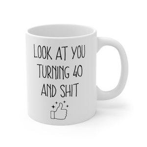 Taza de cumpleaños número 40, 40 cumpleaños, regalo de cumpleaños número 40 para él, regalos de cumpleaños número 40 para mujeres, regalo divertido de cumpleaños número 40