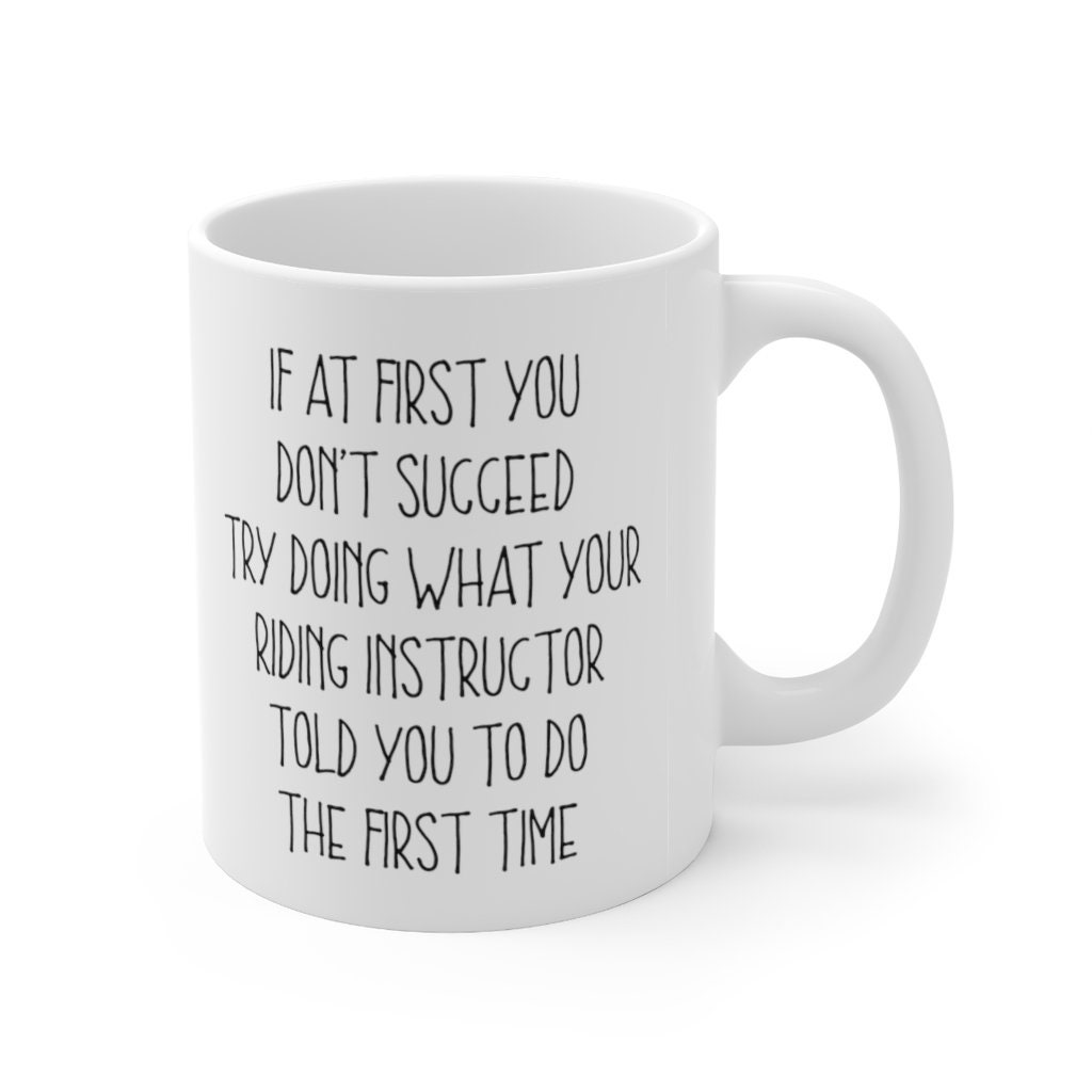 Riding Instructor Mug Riding Instructor Gift Horse Trainer Etsy