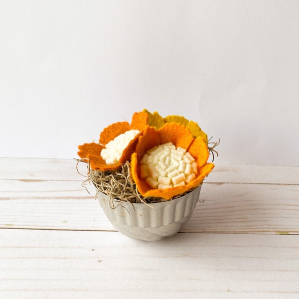 Flower Pot Felt Etsy