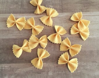 Bow Tie Pasta, Felt Pasta, Pretend Play Food, Pretend Pasta