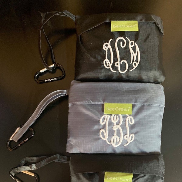 Monogrammed Reusable Grocery Bag