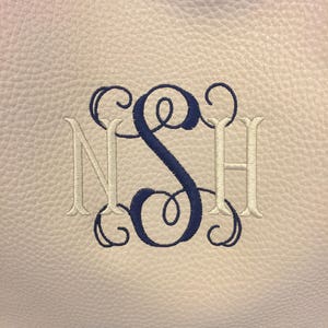 Monogrammed Faux-Leather Tote image 2