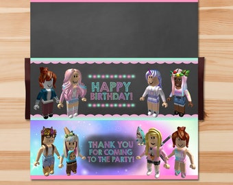 Girl Roblox Happy Birthday Sign Pink Roblox Birthday Party - roblox gfx girl losos robloxidsongsppua