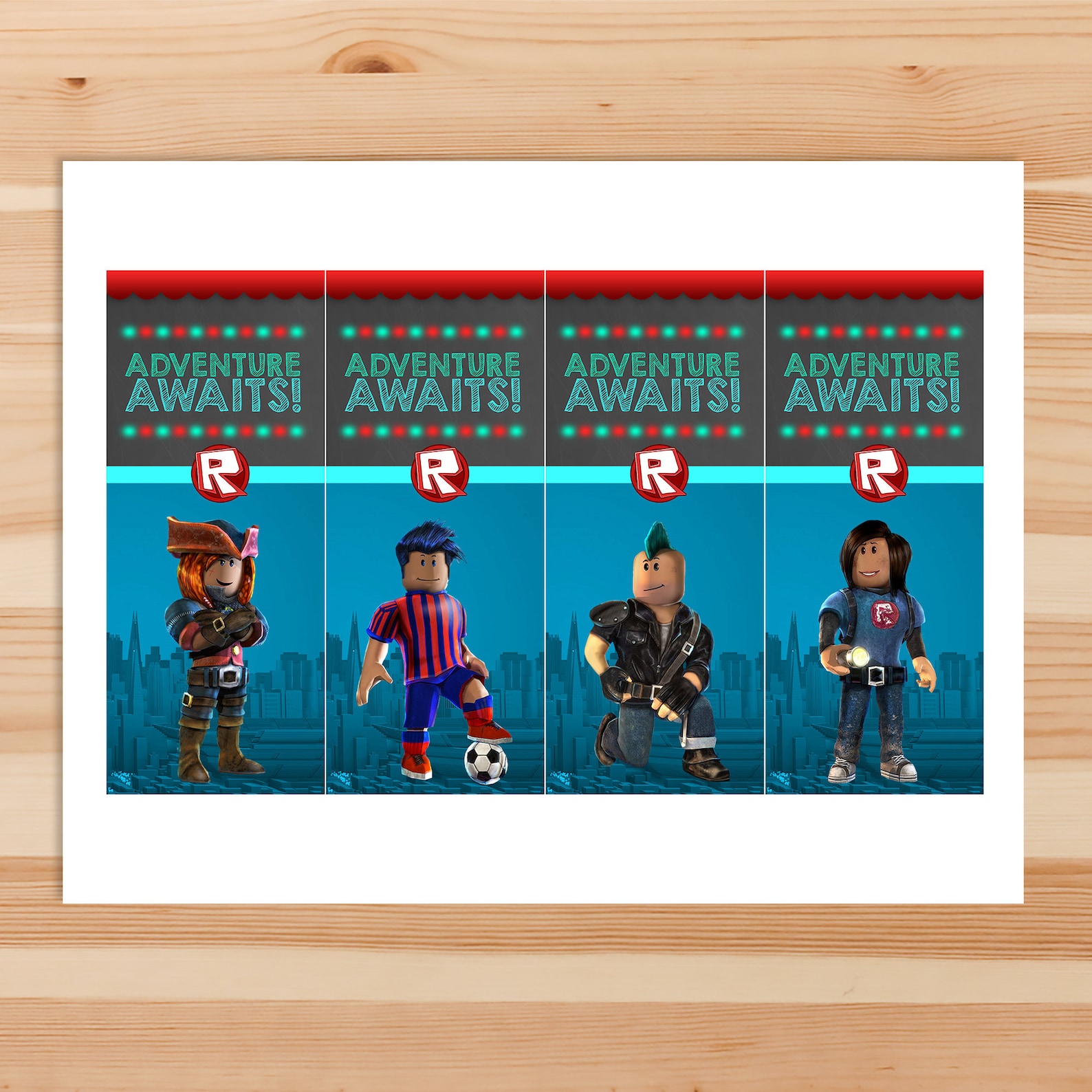 Roblox Bookmark Set Printable Roblox Kid's Bookmark Set | Etsy