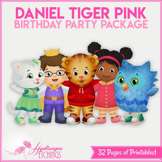 Girl Daniel Tiger Birthday Party Package Pink Girl Daniel Etsy - girl roblox birthday party package pink roblox birthday etsy