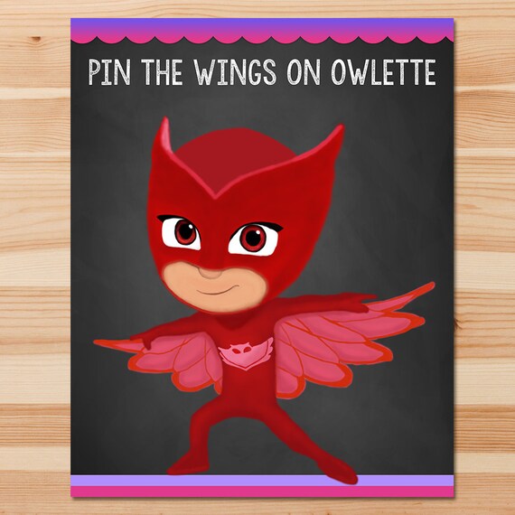 Pj Masks Pin The Tail Game Owlette Pink Chalkboard Girl Pj Masks Game Pj Masks Birthday Girl Party Pj Masks Printable Party Game - how to enable account pin on roblox