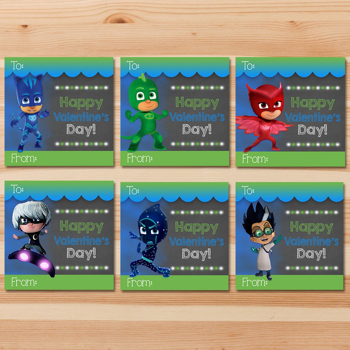 pj-masks-valentine-s-day-cards-green-chalkboard-boy-pj-etsy