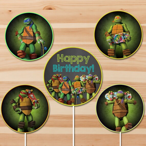 Teenage Mutant Ninja Turtles Centerpiece Party Sign Ninja Etsy - tmnt rise of the turtles roblox