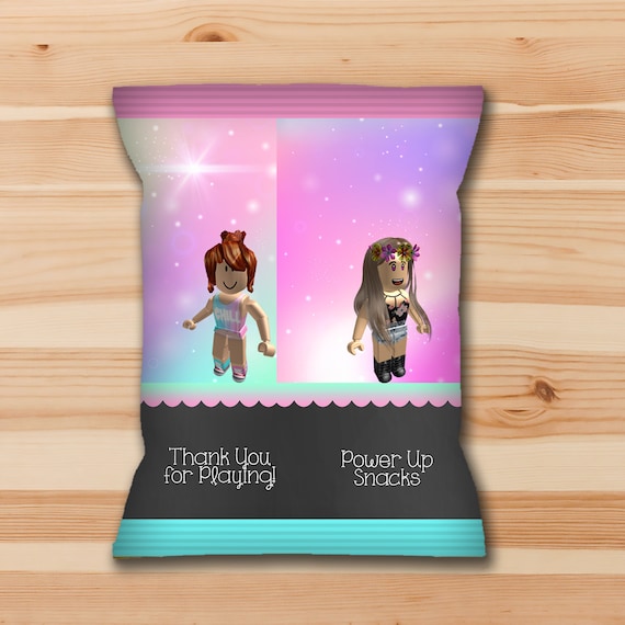 Girl Roblox Chip Bag Labels Pink Girl Roblox Snack Bag Label Etsy - girl roblox chip bag labels pink girl roblox snack bag label etsy
