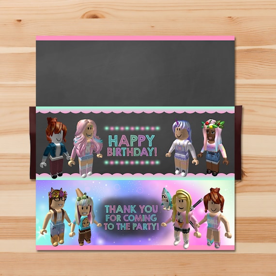 Girl Roblox Candy Wrapper Pink Girl Roblox Chocolate Bar Etsy - nombres para roblox de niaas no usados