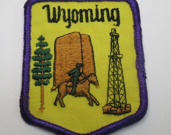 Devils Tower Wyoming Vintage Souvenir Travel Patch from Rushmore Photo and Gifts