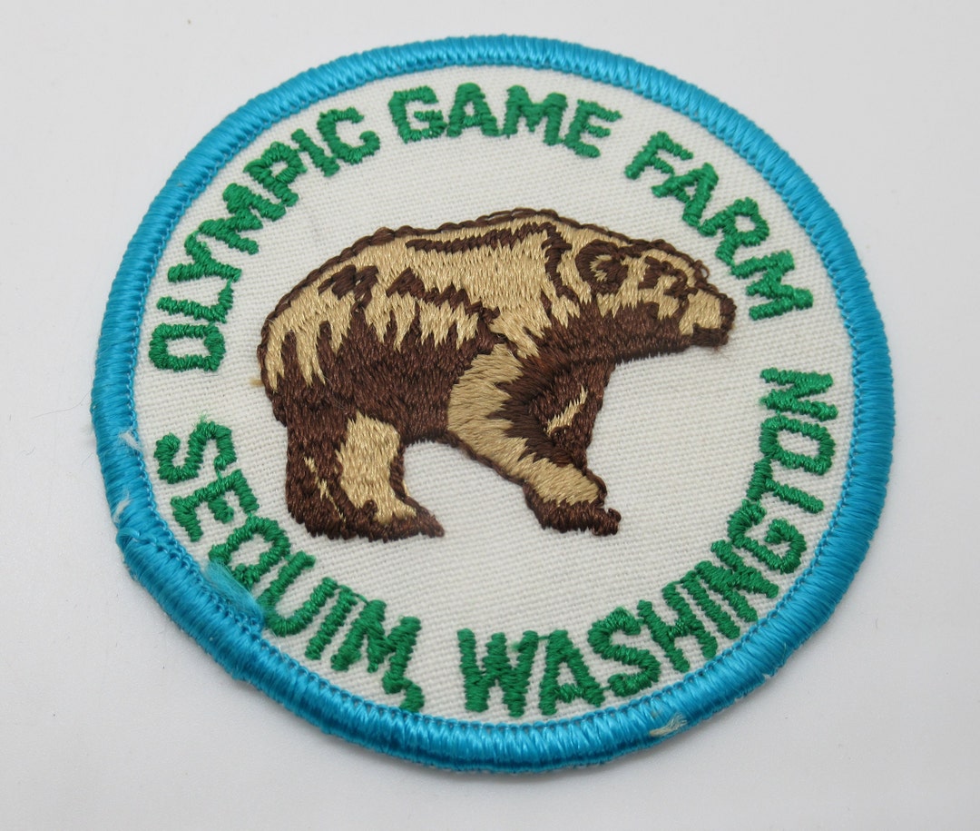 Olympic Game Farm Sequim Washington Grizzly Bear Vintage Etsy