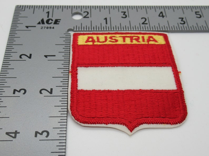 Austria Flag Souvenir Iron On Emblem Travel Patch