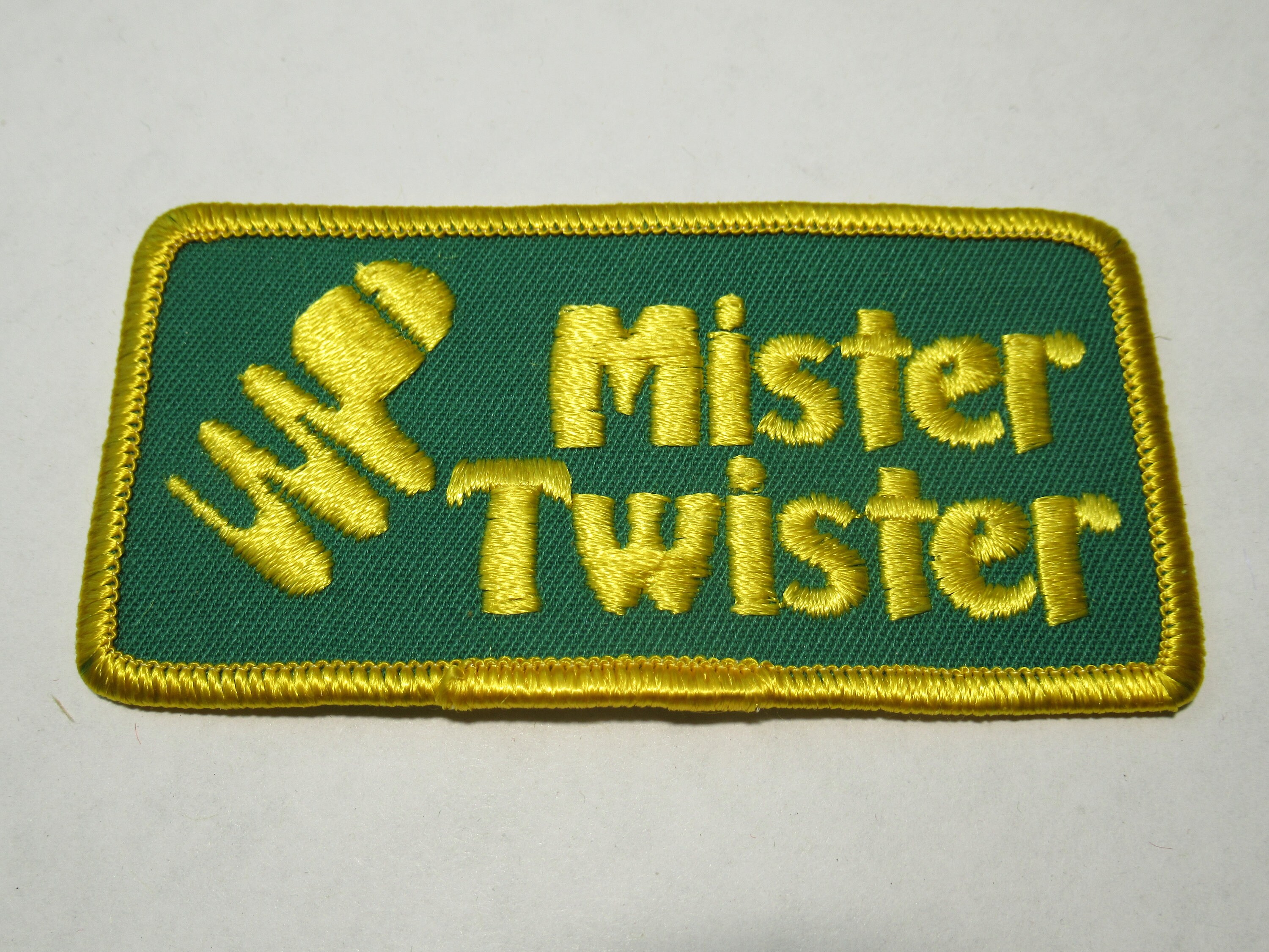 Mister Twister Fishing Lures Vintage Rectangle Iron-on Patch -  New  Zealand