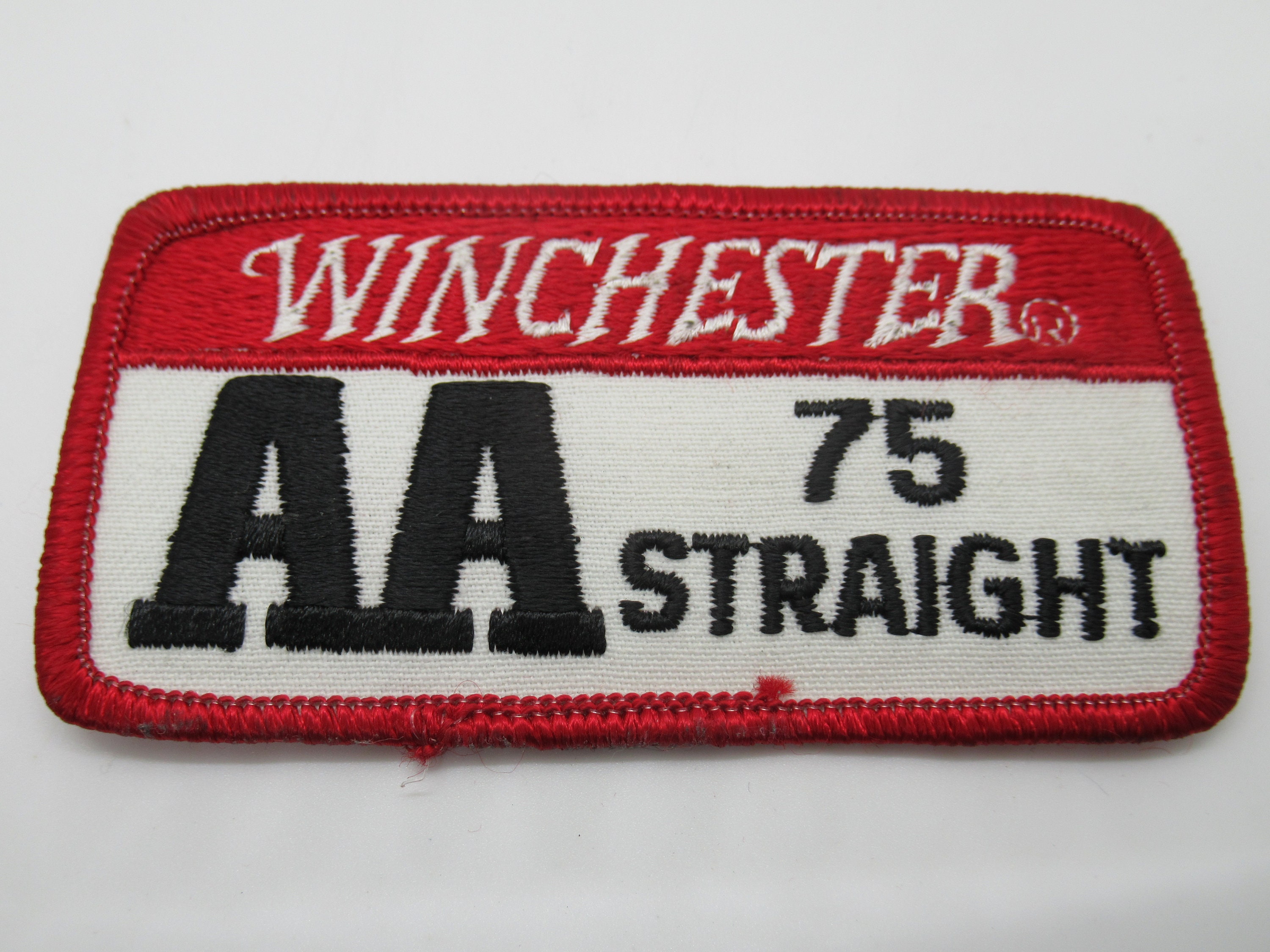 Winchester AA 75  Trap Skeet Clay Shooting Straight patch Shotgun Vintage 