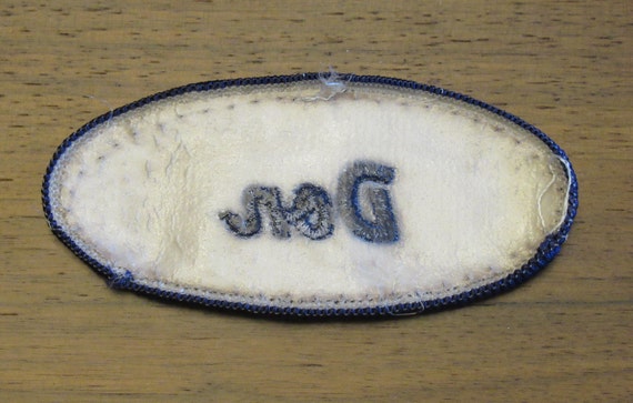 Don white work uniform patch with Don in blue sti… - image 4
