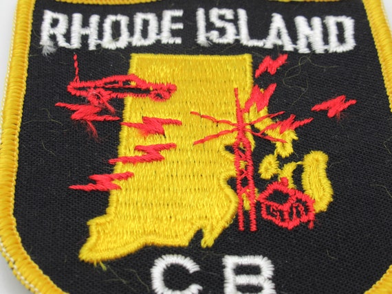 Rhode Island CB Radio Tower Sew-On 4" x 3" Shield… - image 3