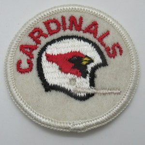 Arizona Phoenix Cardinals Vintage 2" NFL Logo Football Helmet Circular Sew On Patch