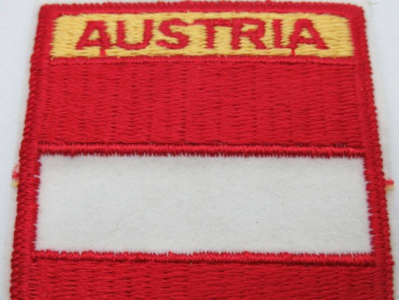 Austria Flag Souvenir Iron On Emblem Travel Patch