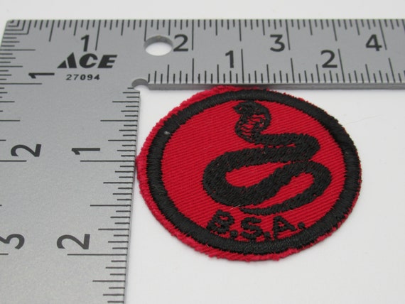 Striking Cobra BSA Boy Scout Vintage Sew On Circu… - image 2