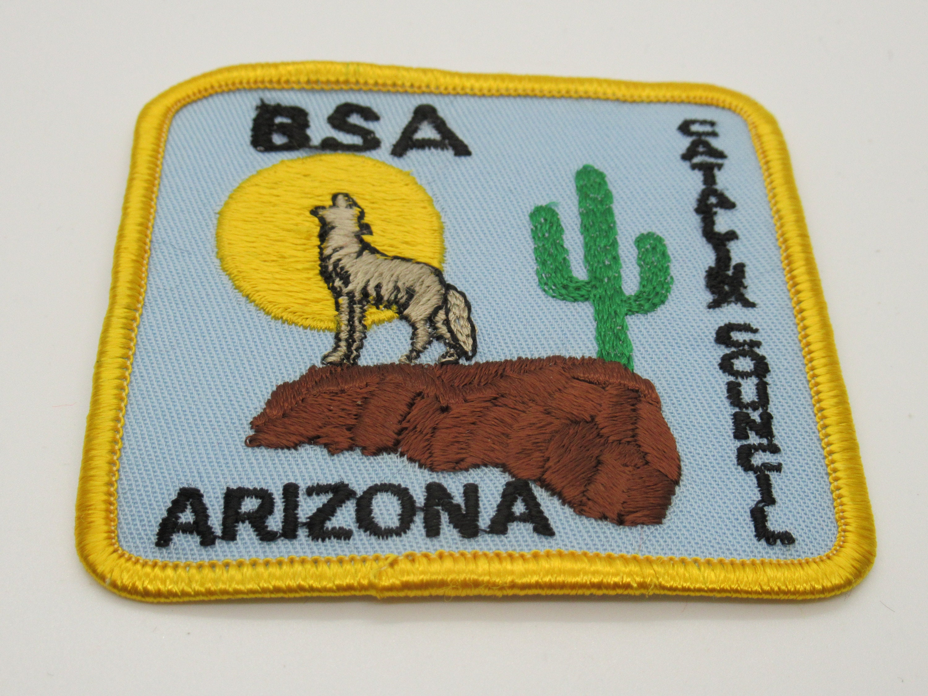 BSA Arizona Catalina Council Howling Wolf Full Moon Boy Scouts Etsy