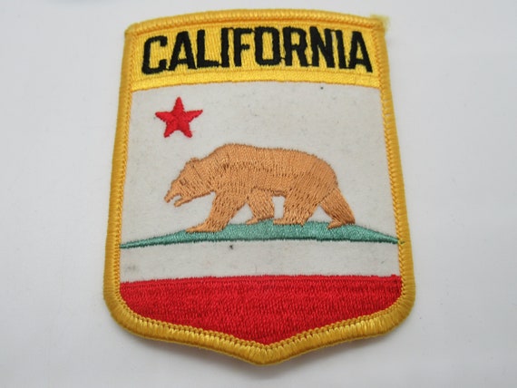 California State Flag Vintage Souvenir Travel Iro… - image 1