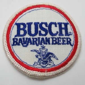 Busch Bavarian Beer Anheuser Busch Vintage Beer 2.75" Circle Iron On Patch