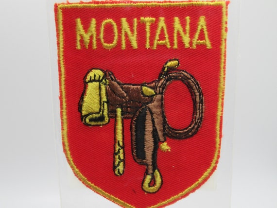 The Treasure State Vintage Souvenir Travel Patch by National Sportswear /& Emblem Montana
