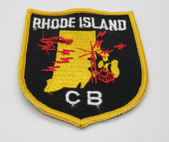 Rhode Island CB Radio Tower Sew-On 4" x 3" Shield… - image 1