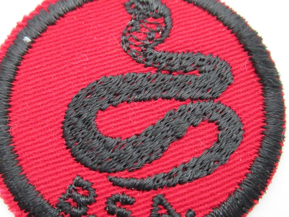 Striking Cobra BSA Boy Scout Vintage Sew On Circu… - image 3