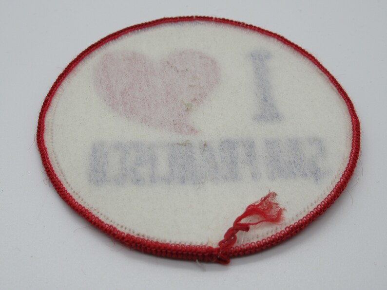 I Love Heart San Francisco California Souvenir Travel Sew On 3 Circle Patch