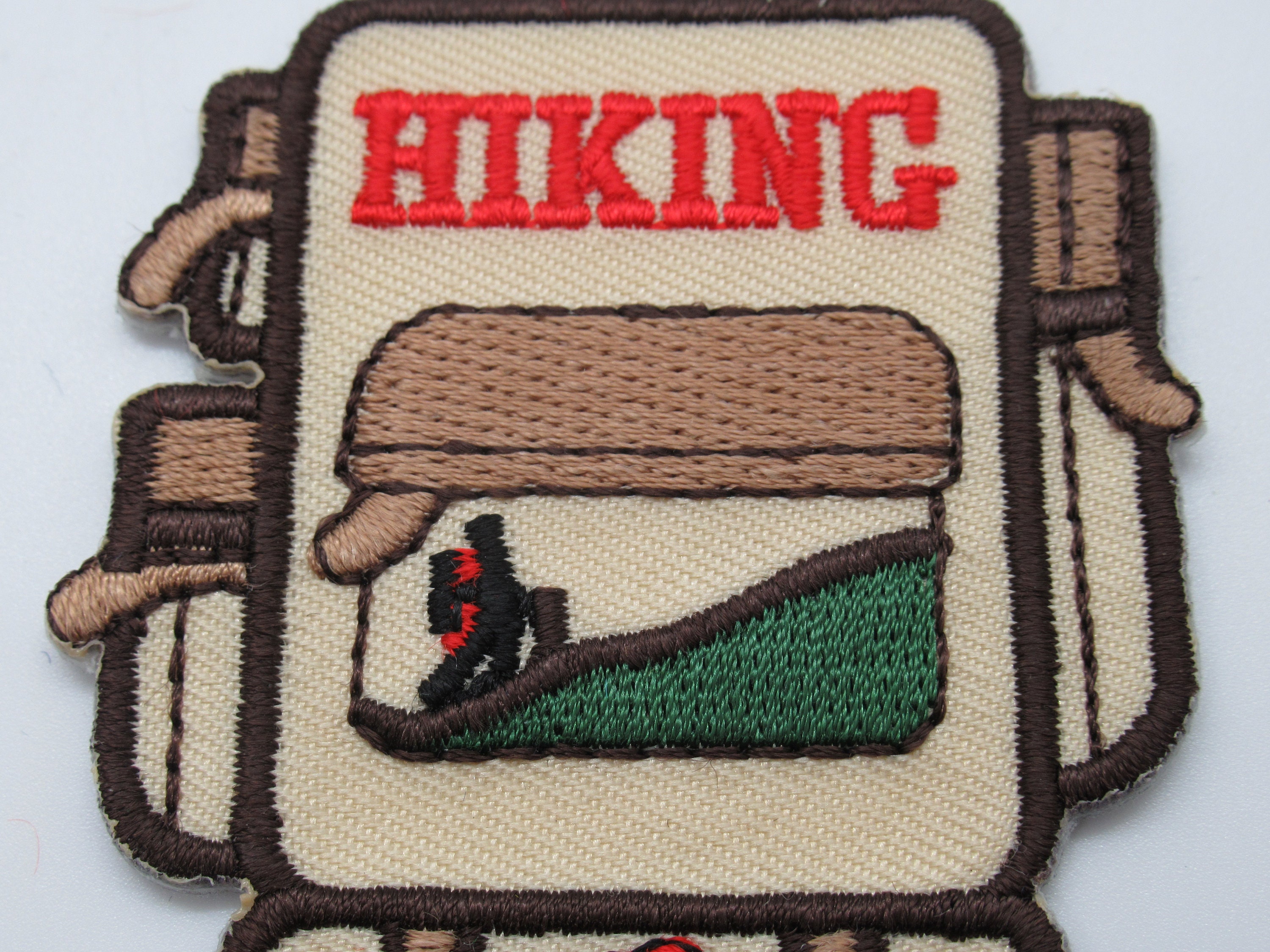 Hiking Backpack Scouting Vintage IronOn Patch Etsy