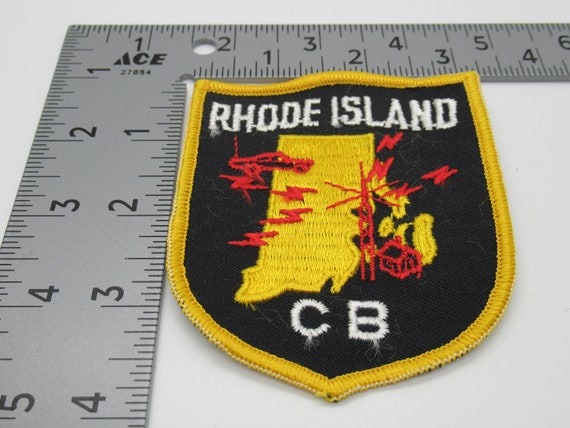 Rhode Island CB Radio Tower Sew-On 4" x 3" Shield… - image 2
