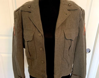 Vintage USMC Wool Uniform Jacket, Marine Corps, Military Collectible