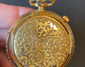 Arnex Gold Pocket Watch: Vintage Swiss 17 Jewels Movement