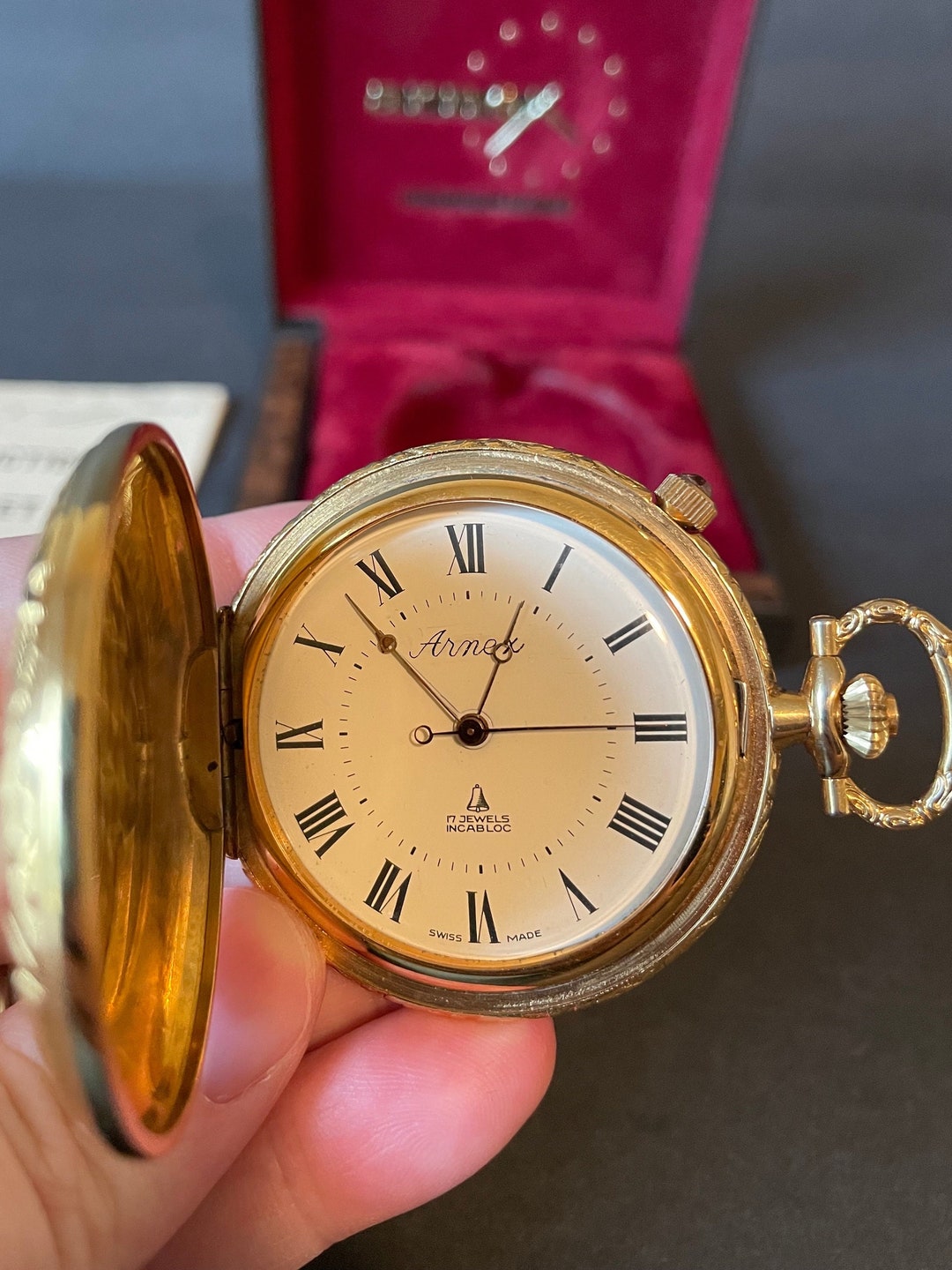 Jean Marcel Marcel 17 Jewel Pocket Watch Marcel Pocket Watch 17