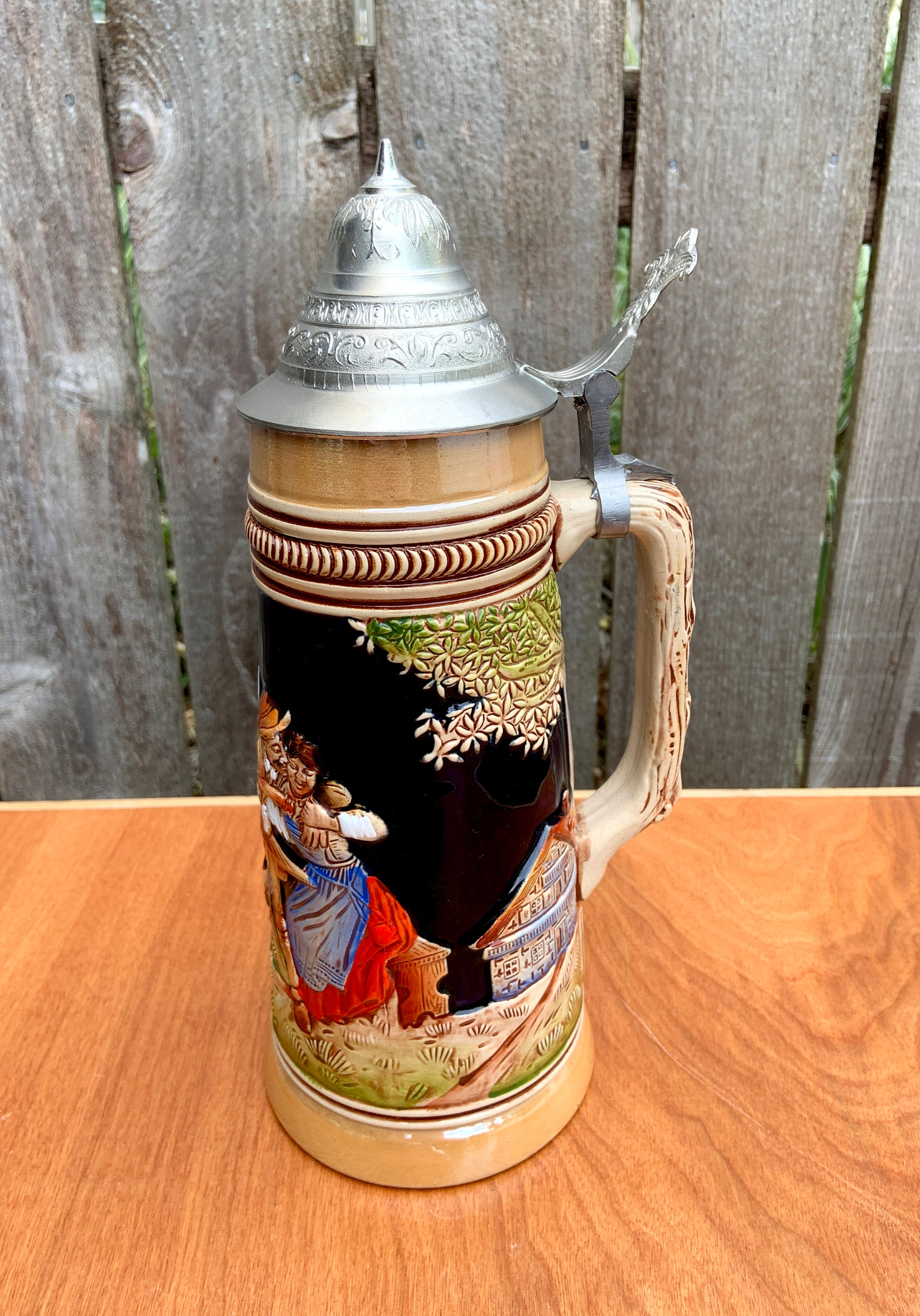 King Austria Beer Stein Vintage Beer Stein Handmalerei Etsy