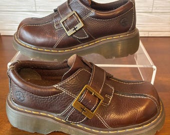 Doc Martens, woman’s size 8, vintage leather boots, soft and thick leather