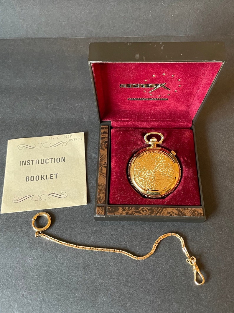 Arnex Gold Pocket Watch, 17 Jewels, Vintage Swiss Movement Pocket Watch
