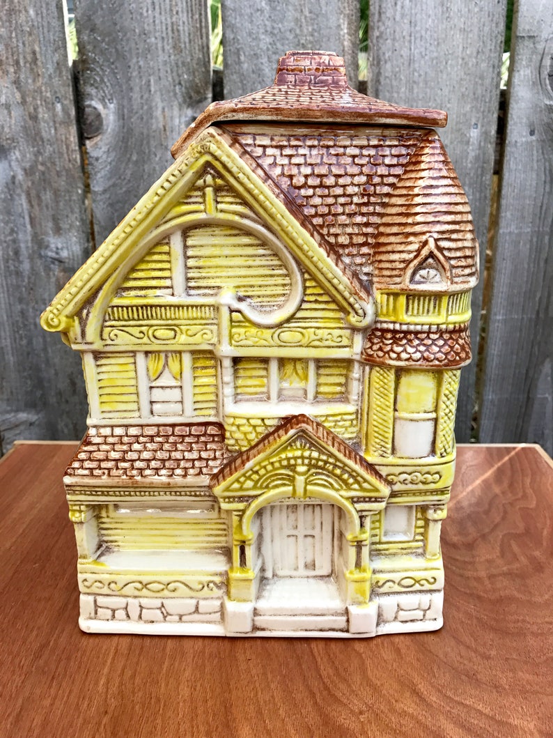 Vintage Cookie Jar Treasure Craft Cookie Jar Victorian
