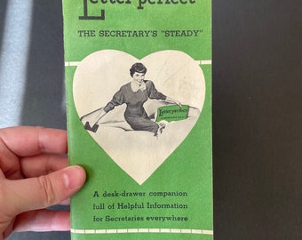 Vintage 1960s Secretary How-To Booklet, Workplace Guide
