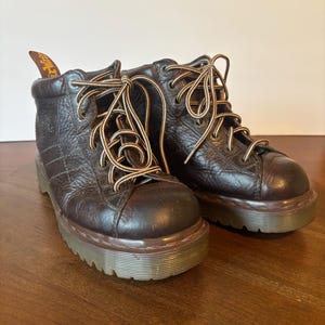 Vintage Doc Martens, Docs, Mens Size 8, Really Thick and Soft Leather Boots