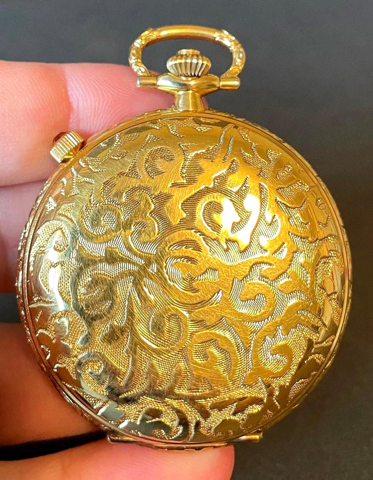 Arnex Gold Pocket Watch: Vintage Swiss 17 Jewels Movement - Etsy